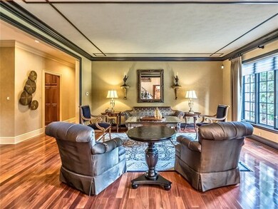 Formal Living Room with Custom Trim, Complex Ceili