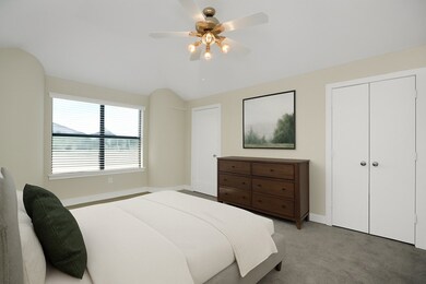 Virtually stated primary bedroom, large enough for