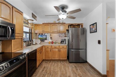 There is plenty of cabinet and countertop space.