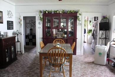Dining room with built in hutch