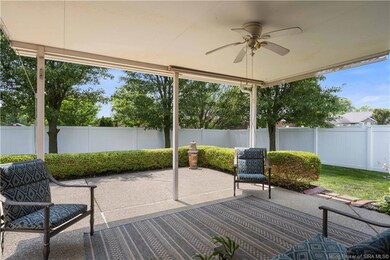 Covered back patio