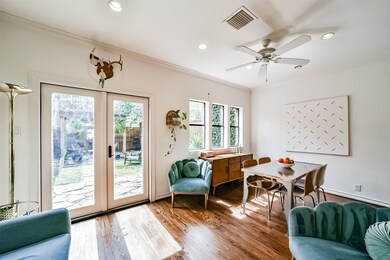 Elegantly designed open-concept area, the living r