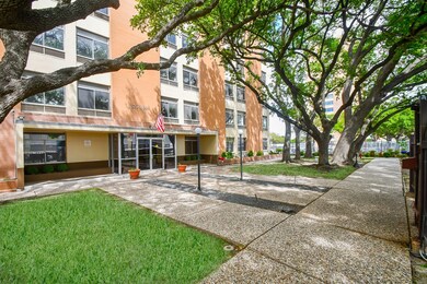 The walkway from your private parking is shown on