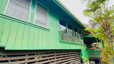 Main home with all the windows toward the front entry lanai area.
