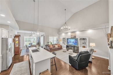  Greatroom with soaring ceilings