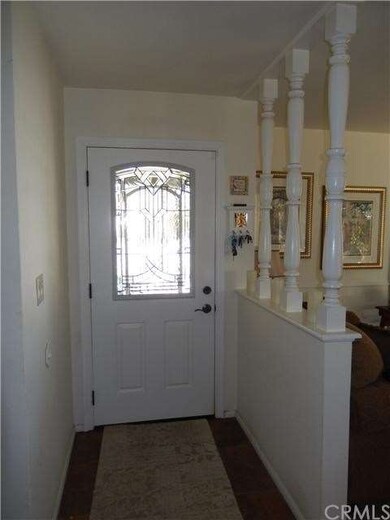 Beautiful leaded glass front entry door.