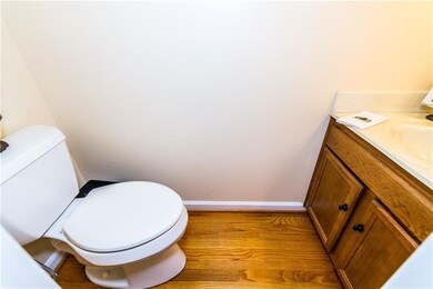 Powder room is located on the main level for your 