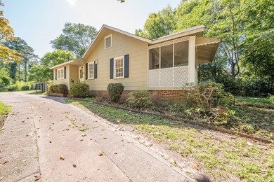 side view, driveway