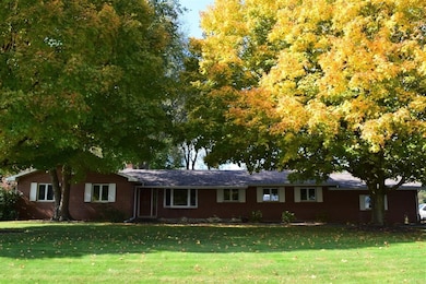 Front yard with fall colors