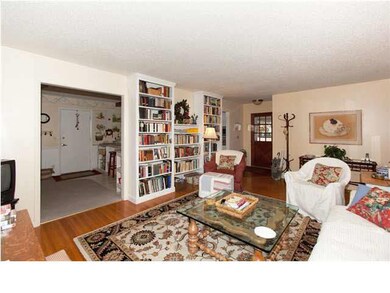 Living Room with built in bookcase