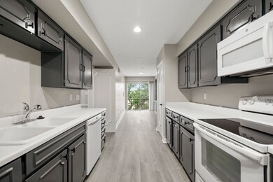 Fresh painted cabinets. Look at the amount of stor