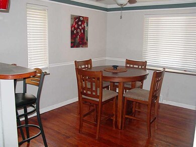 Dining Room. Look at those hardwood floors.