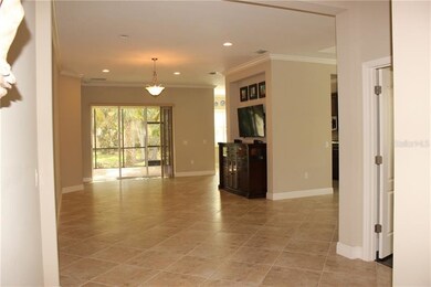 Open floor plan leads from front door to great roo