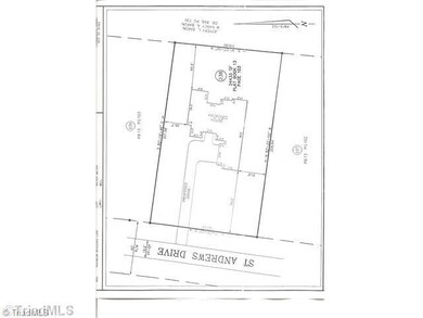 Plat Map. No house is currently built on this lot. This plat just shows one possible way to place a house on this lot. If interested in viewing this floor plan please call.