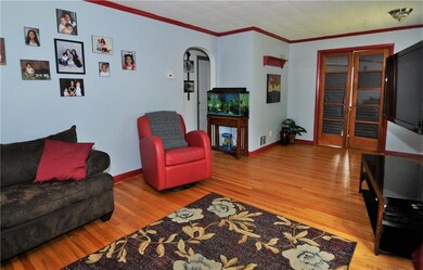 Beautiful Wood French Doors lead to one of the Fir