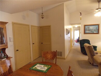 From dining area looking past living area and down
