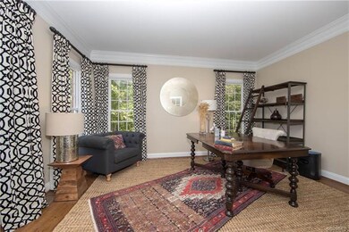 Home office or Living Room with French doors.