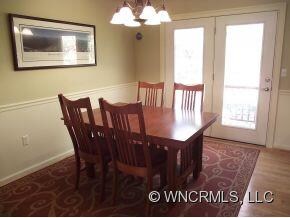 Separate dining area