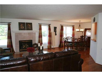 Great Room. Great room & dining room from the forn