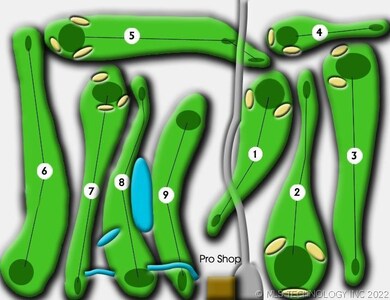 Map of Golf Course.