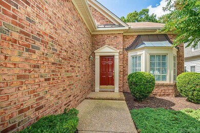 Front door entry with almost a step less entry