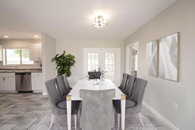 Dining Room with French Doors - 936 Tope