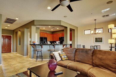 great room to kitchen