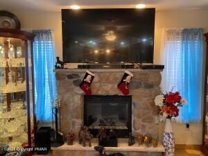 Stone Fireplace