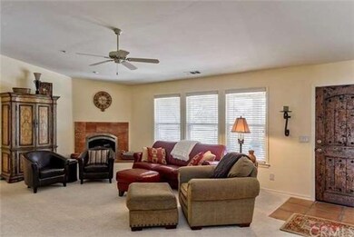 The living area is situated in front of a gas burn