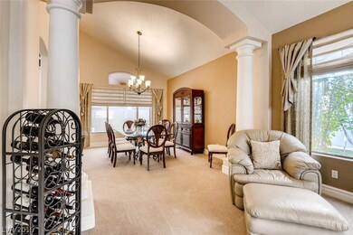 Magnificent Pillars Dividing Living and Dining Roo