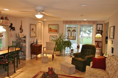 Rear living room, slider to deck