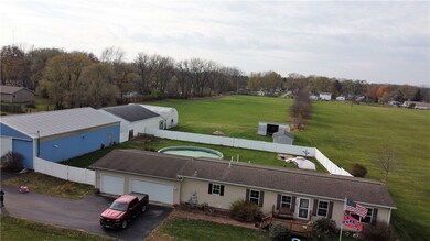 aerial view front of compound