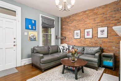 Family Room Exposed Brick