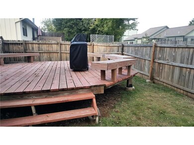 Plenty of seating on this large deck. Inviting ent