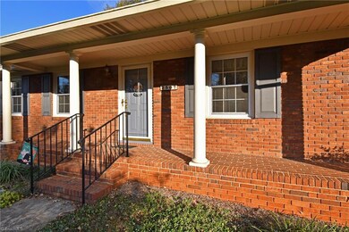 Front porch with brick pavers