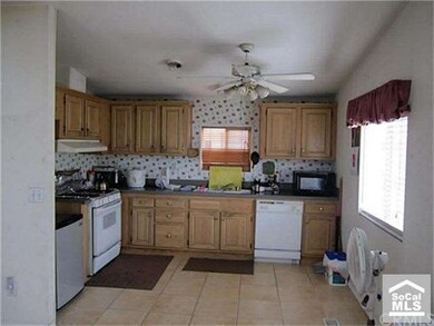 Kitchen with oak cabinets