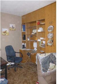 Built in desk in living room