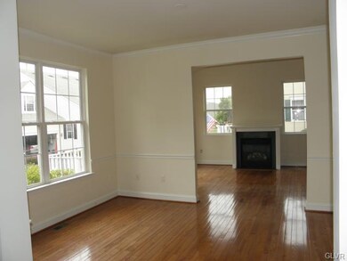 Hardwood floors throughout and fireplace