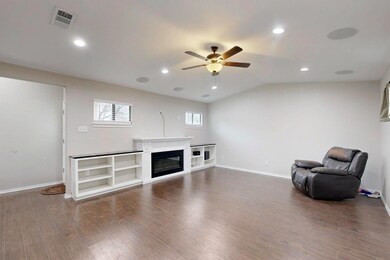 Unfurnished room with wood-type flooring, ceiling 