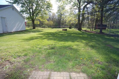 fenced yard