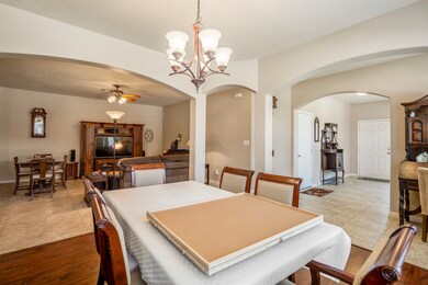 Arches offer a architectural interest between room
