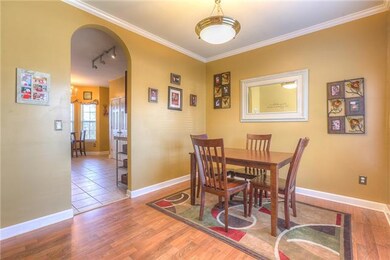 Imagine enjoying holiday meals with family and loved ones in this formal dining room!