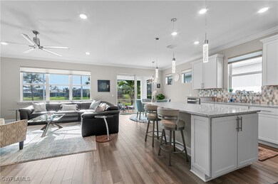 Kitchen with decorative light fixtures, a kitchen