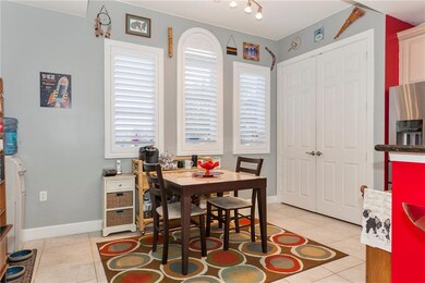 Huge eat in kitchen with tons of storage.