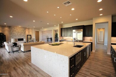 kitchen and living room