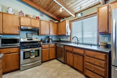 Peak Wood Ceilings in Kitchen