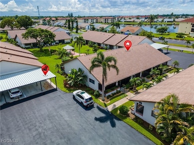 Aerial view of residential area