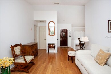 Beautiful hardwood floors in the living room.