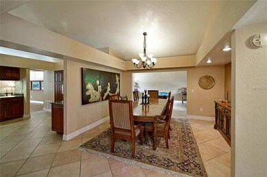 Separate dining room is close to the kitchen and t