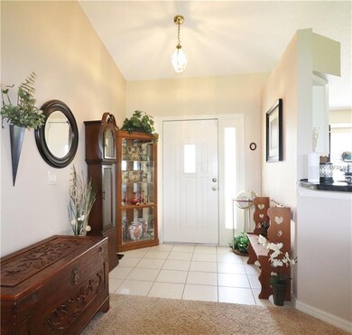 CERAMIC TILE FLOORING IN FOYER